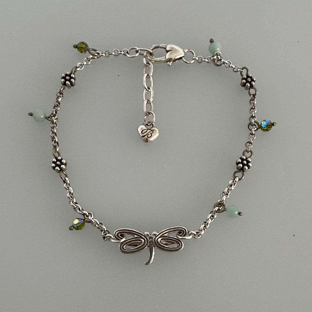 Brighton Silver Dragonfly Charm Bracelet